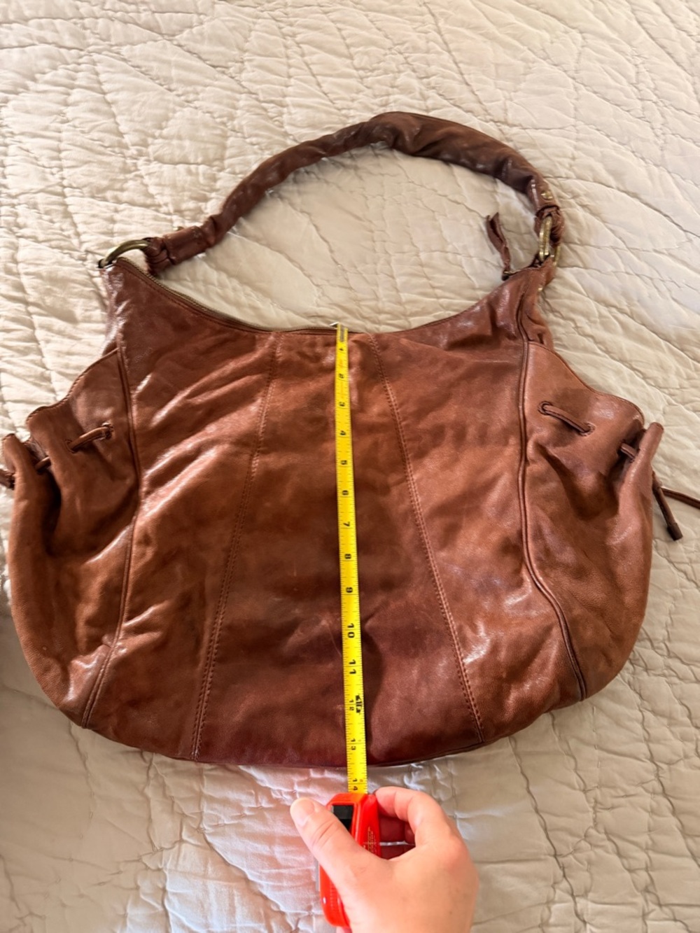 HOBO Chestnut Brown Leather Shoulder Hobo
